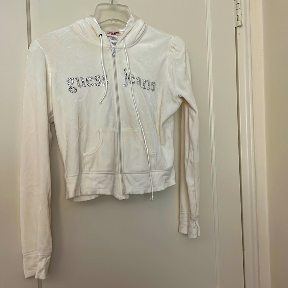 Guess jeans zip up sweater size: XL
